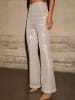 Milan Kiss Paillettenhose in Beige