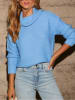 Milan Kiss Rollkragenpullover in Hellblau