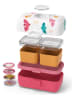 Monbento Lunchbox "Birds" in Pink/ Bunt - 800 ml