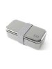Monbento Lunchbox in Silber - (B)18,5 x (H)7,2 x (T)10 cm