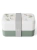 Monbento Lunchbox "Leaves" wit/groen - 1 l