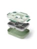 Monbento 6-delige lunchset "Bear" grijs/groen