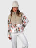 Brunotti Fleecepullover "Chondra-Print" in Beige/ Weiß/ Orange
