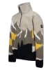 Brunotti Fleecepullover "Rodrigy-Print" in Khaki/ Beige/ Gelb