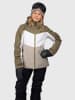 Brunotti Ski-/ Snowboardjacke "Montacy" in Khaki/ Weiß/ Beige