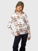 Brunotti Fleecepullover "Mismy" in Weiß/ Khaki/ Orange