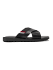 Tommy Hilfiger Shoes Leder-Pantoletten in Schwarz
