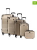Geographical Norway 5-delige hardcase-trolleyset "Shock" beige