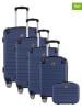 Geographical Norway 5tlg. Hardcase-Trolleyset "Shock" in Dunkelblau