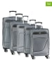 Geographical Norway 5tlg. Softcase-Trolleyset "Show" in Grau