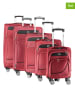 Geographical Norway 5tlg. Softcase-Trolleyset "Show" in Rot
