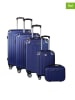 Geographical Norway 5-delige hardcase-trolleyset "Softless" donkerblauw