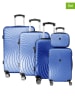 Geographical Norway 5tlg. Hardcase-Trolleyset "Sunlighteo" in Blau