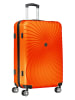 Geographical Norway 5-delige hardcase-trolleyset "Sunlighteo" oranje
