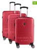 Geographical Norway 3tlg. Hardcase-Trolleyset "Santiago" in Rot