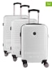 Geographical Norway 3-delige hardcase-trolleyset "Santiago" wit