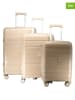 Geographical Norway 3-delige hardcase-trolleyset "Savage" beige