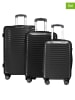 Geographical Norway 3tlg. Hardcase-Trolleyset "Sopearl" in Schwarz