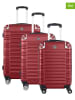 Geographical Norway 3-delige hardcase trolleyset "Sourcing" bordeaux