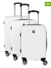 Geographical Norway 3tlg. Hardcase-Trolleyset "Swap" in Weiß