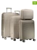 Geographical Norway 4-delige hardcase-trolleyset "Solvable" beige