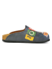 Calceo Clogs donkerblauw/meerkleurig