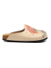 Calceo Clogs in Beige/ Bunt