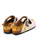 Calceo Clogs in Rosa/ Bunt