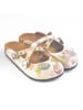 Calceo Clogs in Beige/ Bunt