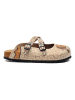 Calceo Clogs in Beige/ Bunt