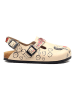 Calceo Enkelsandalen beige/meerkleurig