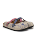 Calceo Clogs in Beige/ Blau