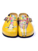 Calceo Clogs in Gelb/ Bunt