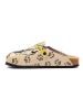 Calceo Clogs in Beige/ Bunt