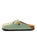Calceo Clogs in Mint/ Beige/ Bunt