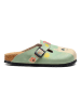 Calceo Clogs in Mint/ Beige/ Bunt