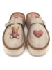 Calceo Clogs in Beige