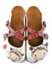 Calceo Clogs in Creme/ Bunt
