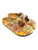 Calceo Clogs in Orange/ Gelb/ Bunt