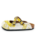 Calceo Clogs geel/wit