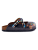 Calceo Clogs donkerblauw/meerkleurig
