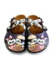 Calceo Clogs donkerblauw/meerkleurig