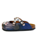Calceo Clogs donkerblauw/meerkleurig