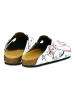 Calceo Clogs in Weiß/ Bunt