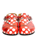 Calceo Clogs rood/meerkleurig