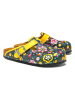 Calceo Clogs in Schwarz/ Bunt