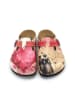 Calceo Clogs beige/roze