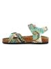Calceo Sandalen in Bunt/ Türkis
