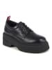 Tommy Hilfiger Shoes Leren veterschoenen zwart