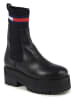 Tommy Hilfiger Shoes Leder-Chelsea-Boots in Schwarz